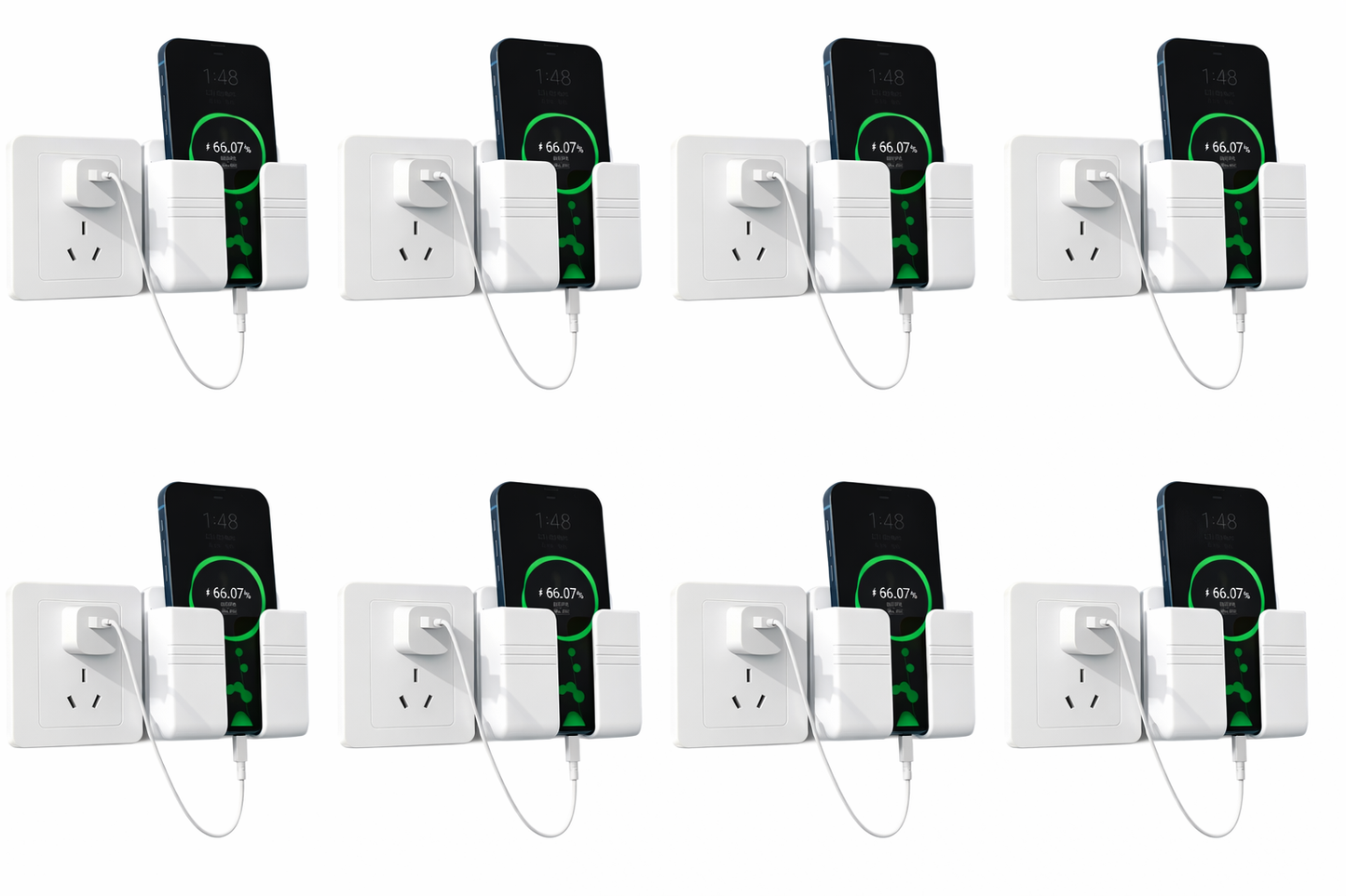 NexAura WallMount Charging Phone Holder