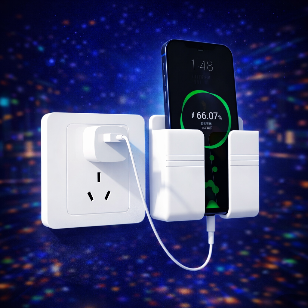 NexAura WallMount Charging Phone Holder