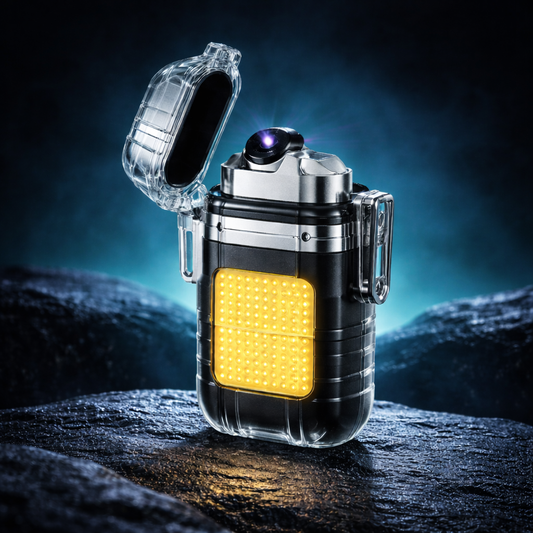 NexAura VoltGuard X – Tactical Arc Lighter & Floodlight