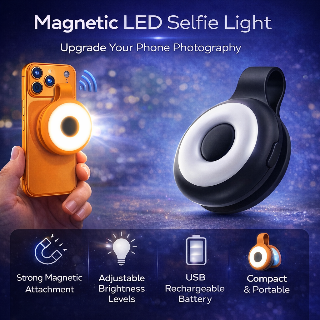 NexAura Magnetic LED Selfie Light -Content Creator Selfie Light