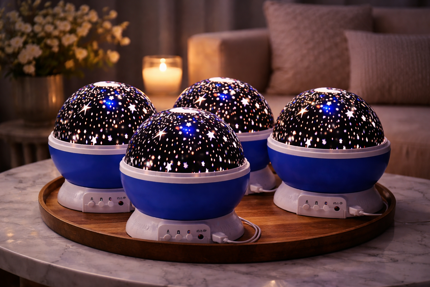 NexAura AstroGlow 360° Galaxy Projector