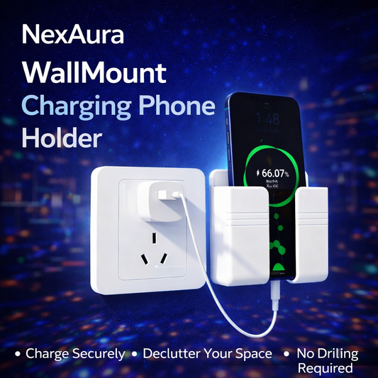 NexAura WallMount Charging Phone Holder